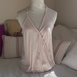 Light Pink Wrap Tank Top size small